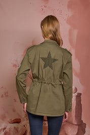 CHAQUETA CARGO ESTRELLA VERDE