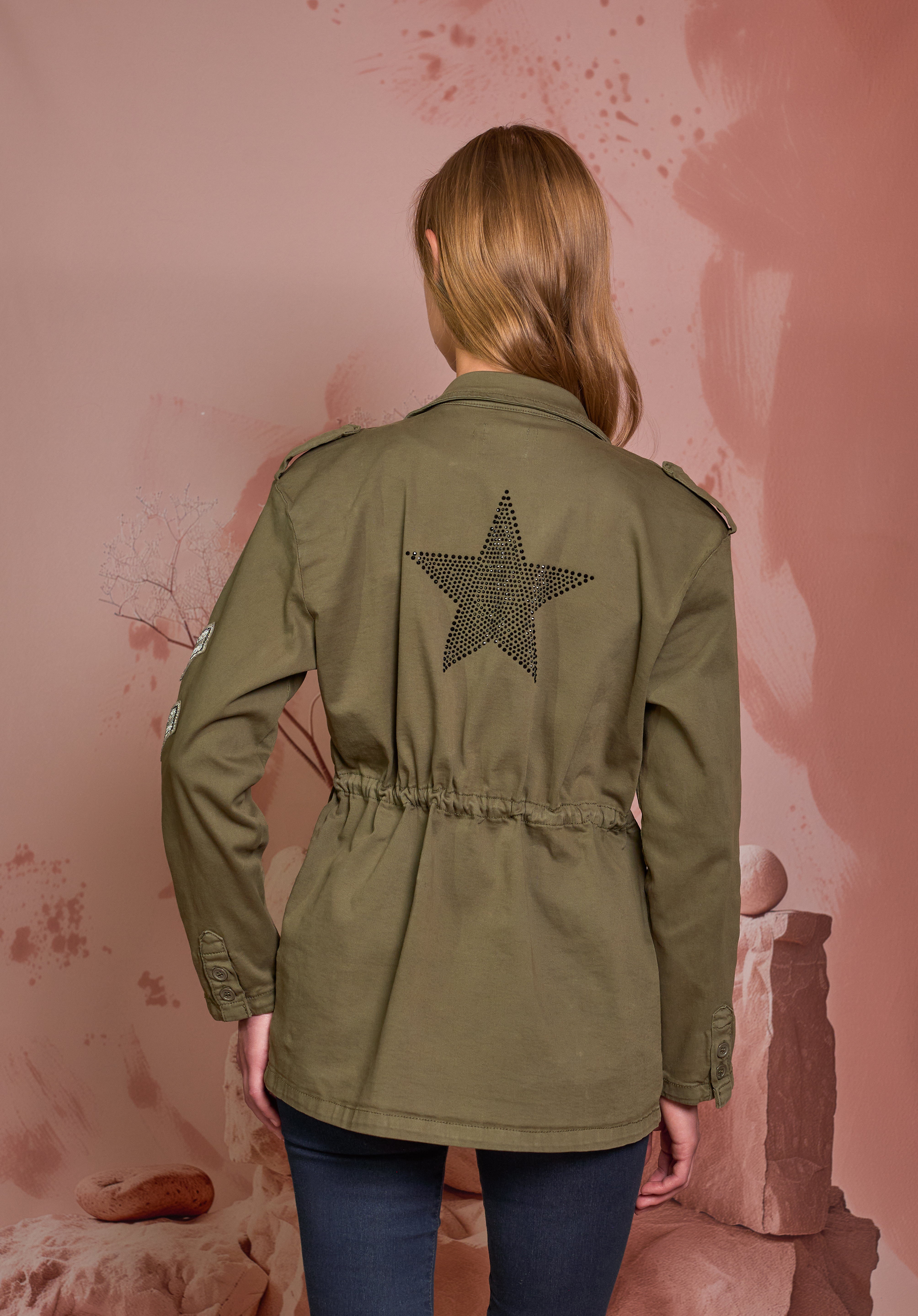 CHAQUETA CARGO ESTRELLA VERDE