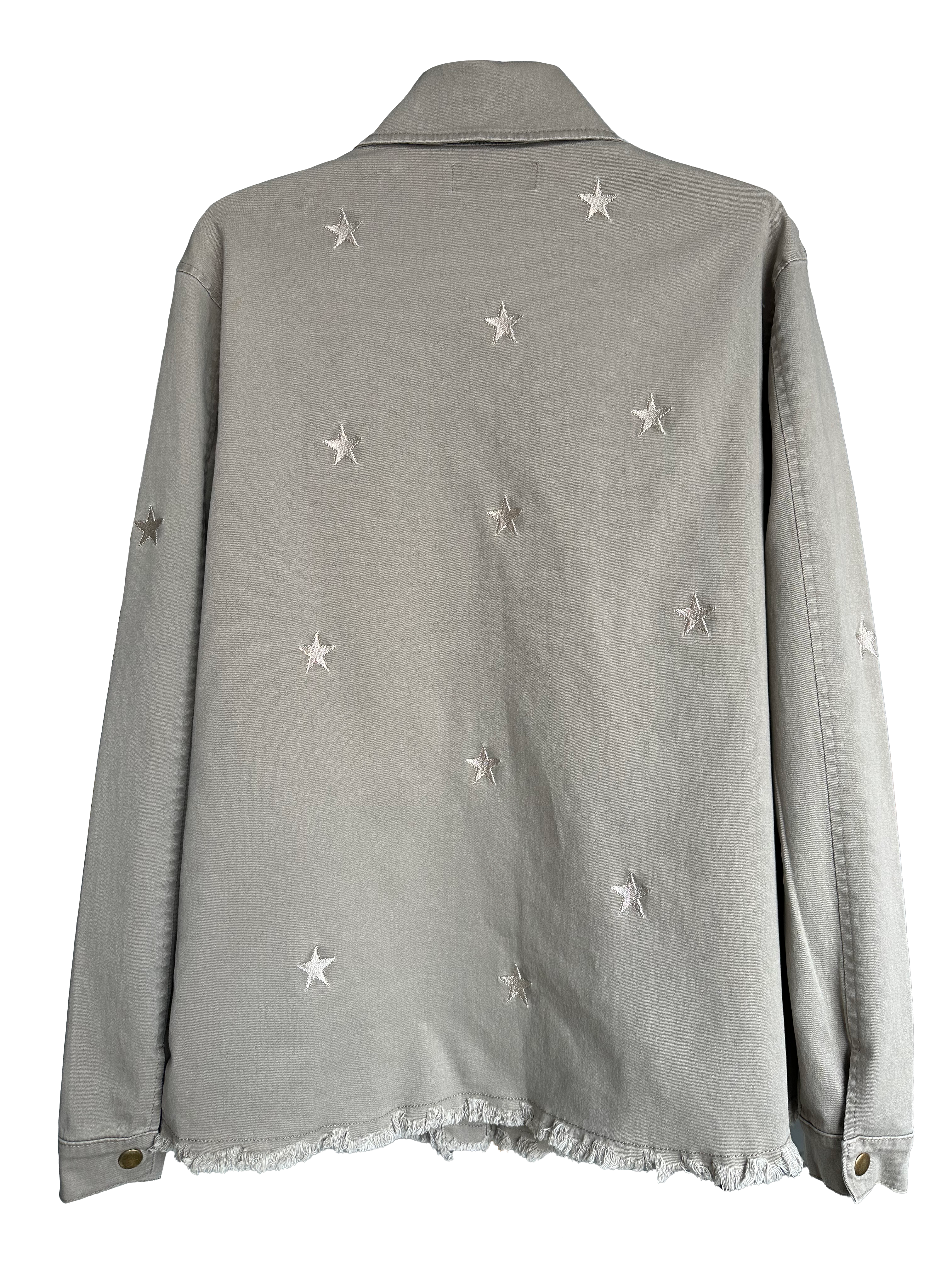 CHAQUETA DRIL BORDADO ESTRELLAS